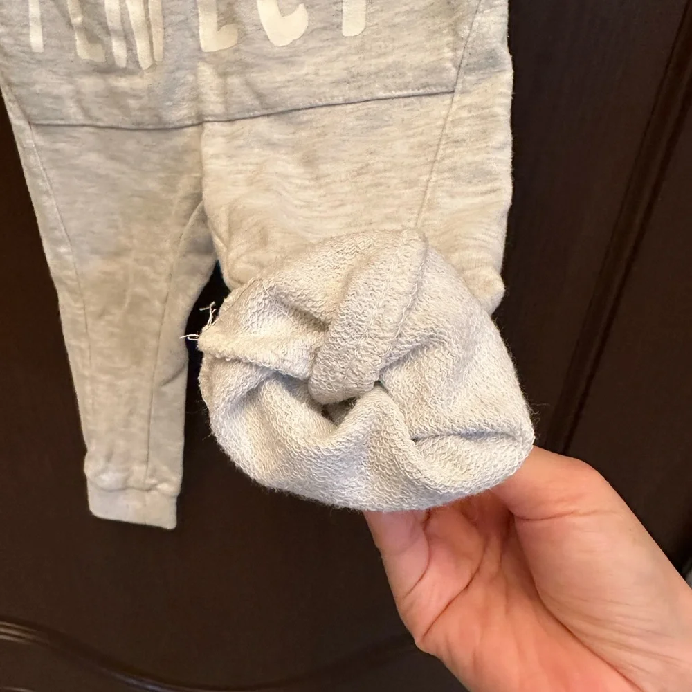3/$15 Zara Baby Gray Harem Jogger Pants 2-3Y Drop Crotch Sweatpants